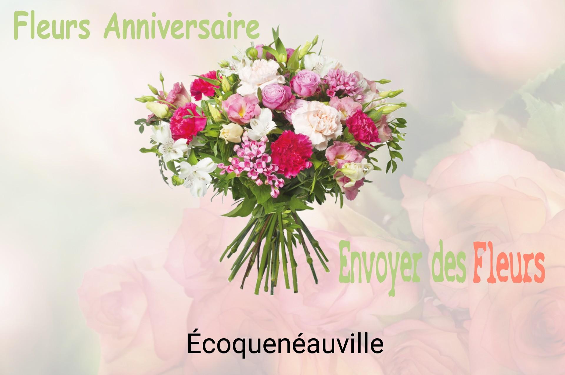 Bouquet de fleurs d’anniversaire livré à Écoquenéauville