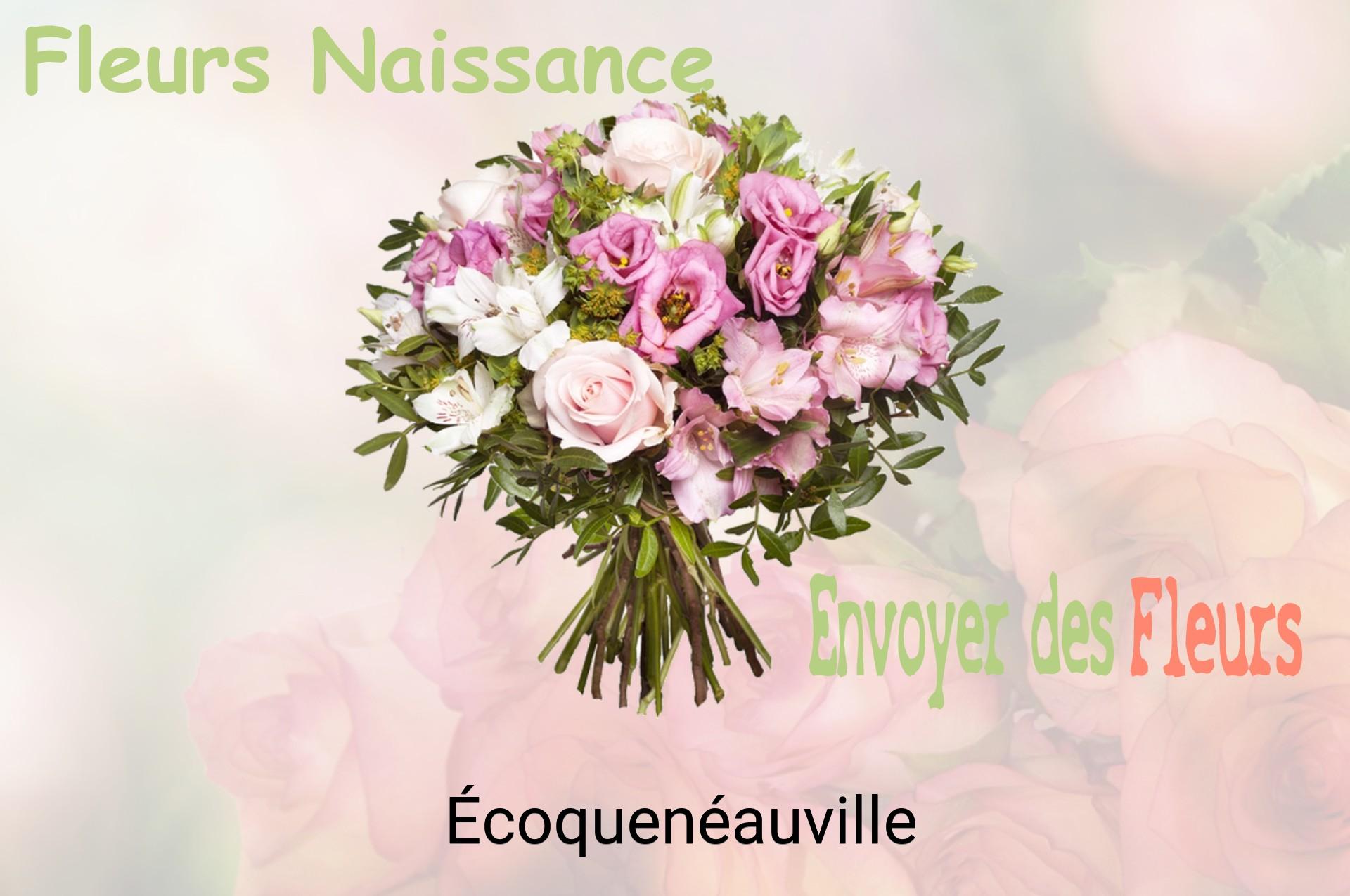 Bouquet de fleurs de naissance livré à Écoquenéauville